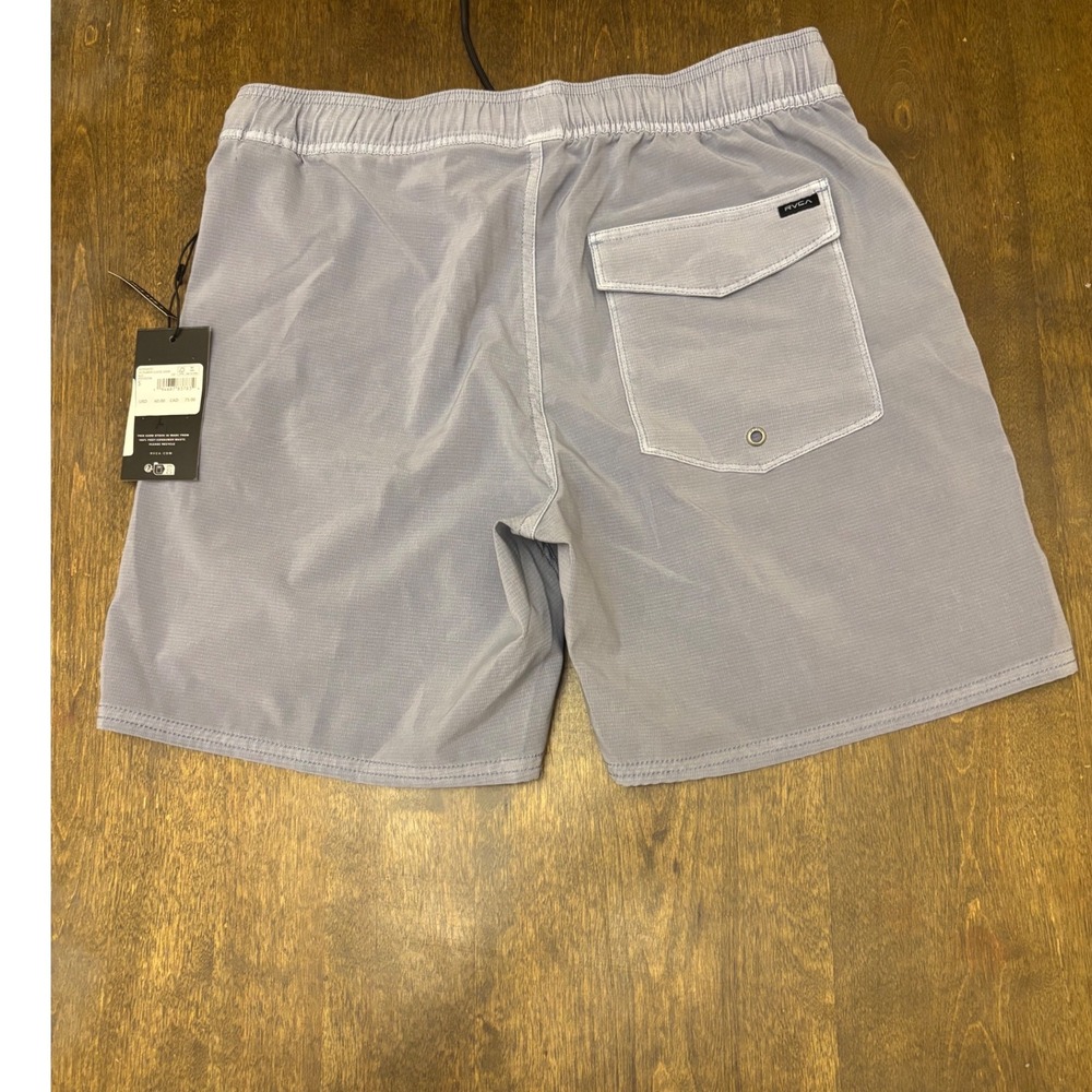 RVCA Mens VA Pigment Elastic Shorts Blue Dusk 17 Inch 4-Way Stretch AVYBS00207 S - Picture 3 of 3